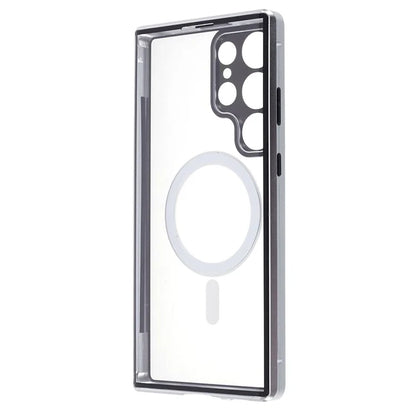 For Samsung Galaxy S23 Ultra Magnetic Case Double-Sided Tempered Glass Phone Cover