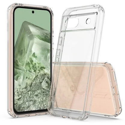 For Google Pixel 8a Phone Cover Scratch-Resistant Acrylic+TPU Transparent Case