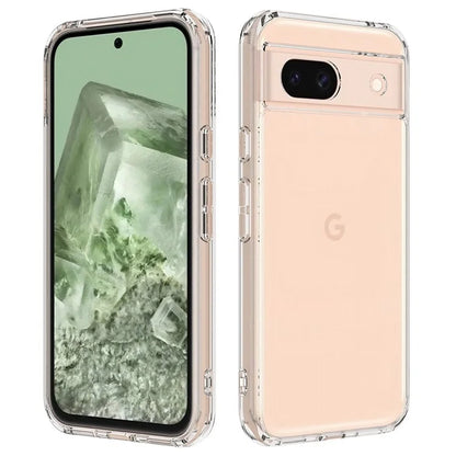 For Google Pixel 8a Phone Cover Scratch-Resistant Acrylic+TPU Transparent Case