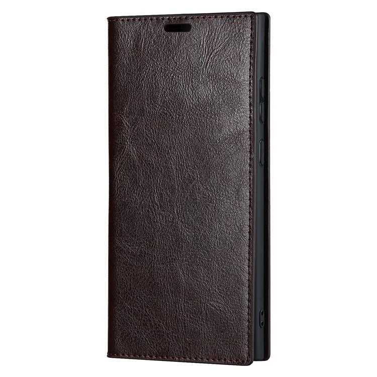 For Samsung Galaxy S23 Ultra Case Crazy Horse Texture Split Leather Wallet Cover