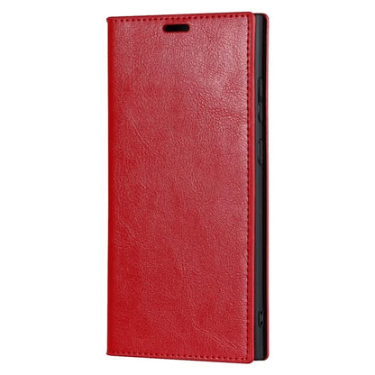 For Samsung Galaxy S23 Ultra Case Crazy Horse Texture Split Leather Wallet Cover
