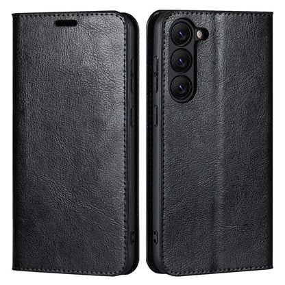 For Samsung Galaxy S23 Cell Phone Cases Crazy Horse Texture Split Leather Wallet Cover