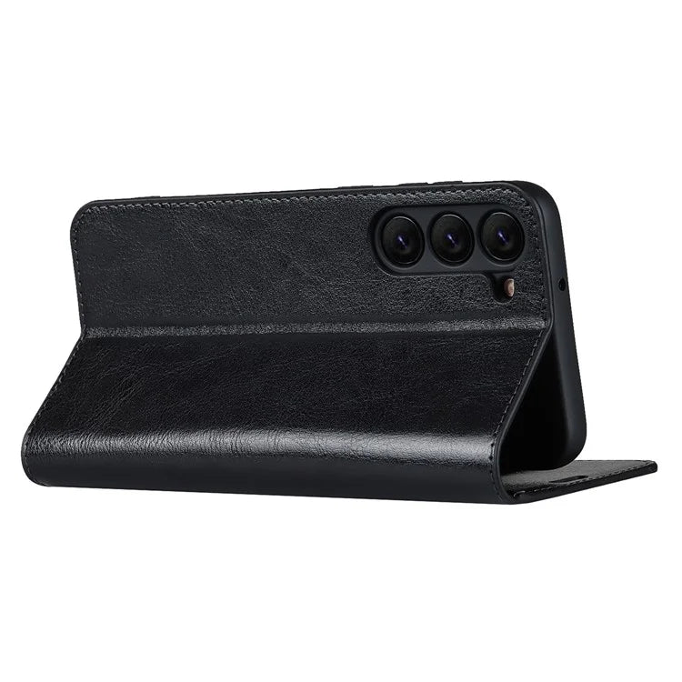 For Samsung Galaxy S23 Cell Phone Cases Crazy Horse Texture Split Leather Wallet Cover