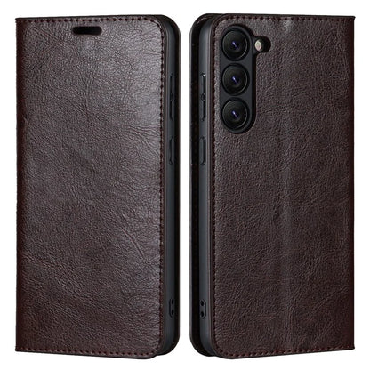For Samsung Galaxy S23 Cell Phone Cases Crazy Horse Texture Split Leather Wallet Cover