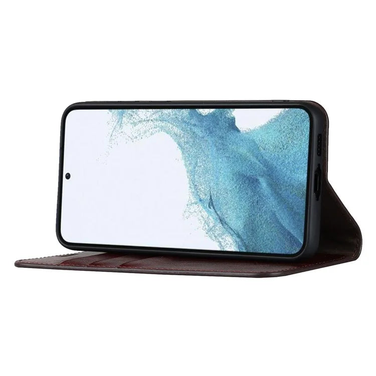 For Samsung Galaxy S23 Cell Phone Cases Crazy Horse Texture Split Leather Wallet Cover