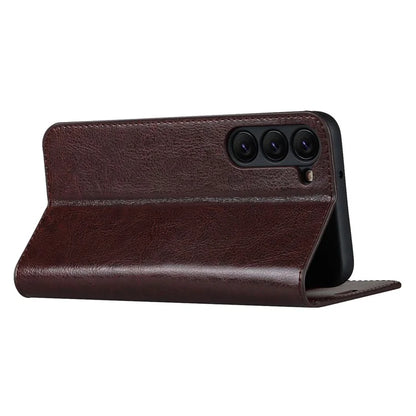 For Samsung Galaxy S23 Cell Phone Cases Crazy Horse Texture Split Leather Wallet Cover