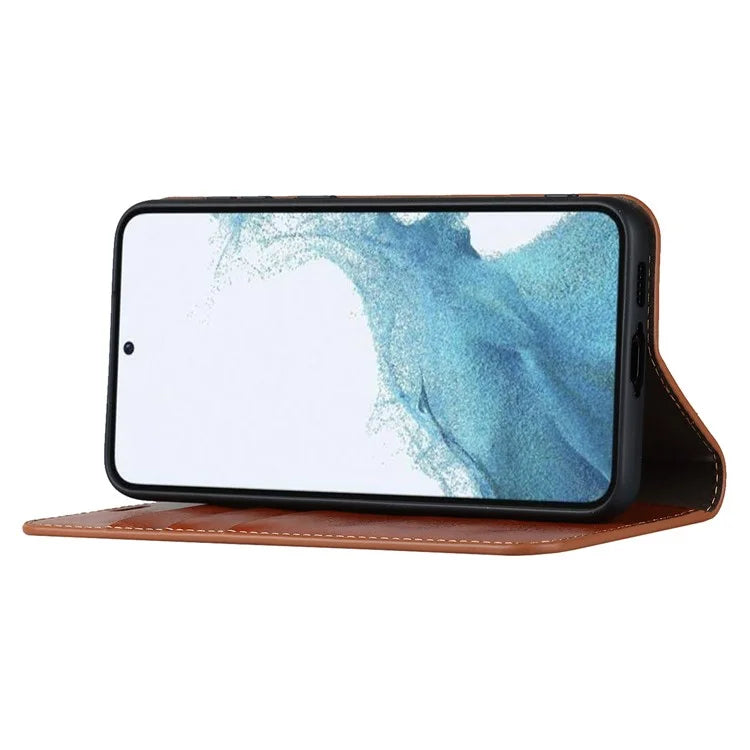 For Samsung Galaxy S23 Cell Phone Cases Crazy Horse Texture Split Leather Wallet Cover