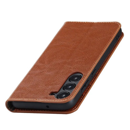 For Samsung Galaxy S23 Cell Phone Cases Crazy Horse Texture Split Leather Wallet Cover