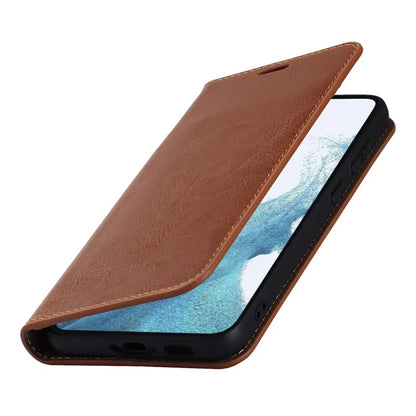 For Samsung Galaxy S23 Cell Phone Cases Crazy Horse Texture Split Leather Wallet Cover