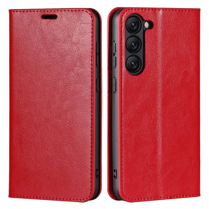For Samsung Galaxy S23 Cell Phone Cases Crazy Horse Texture Split Leather Wallet Cover