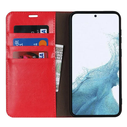 For Samsung Galaxy S23 Cell Phone Cases Crazy Horse Texture Split Leather Wallet Cover