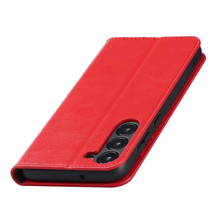 For Samsung Galaxy S23 Cell Phone Cases Crazy Horse Texture Split Leather Wallet Cover