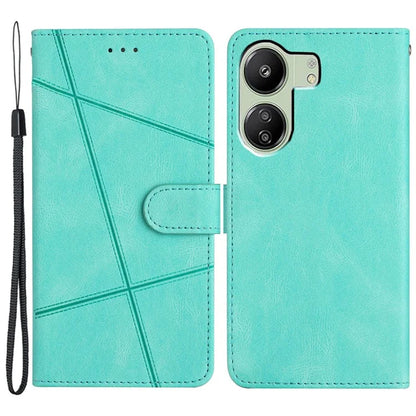 For Xiaomi Redmi 13C 4G / Poco C65 4G Case Crazy Horse Texture Phone Cover with Wrist Strap