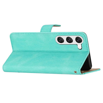 For Samsung Galaxy A55 5G Cell Phone Case Crazy Horse Texture Card Holder Cover