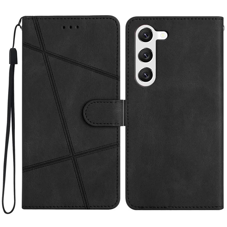 For Samsung Galaxy A55 5G Cell Phone Case Crazy Horse Texture Card Holder Cover