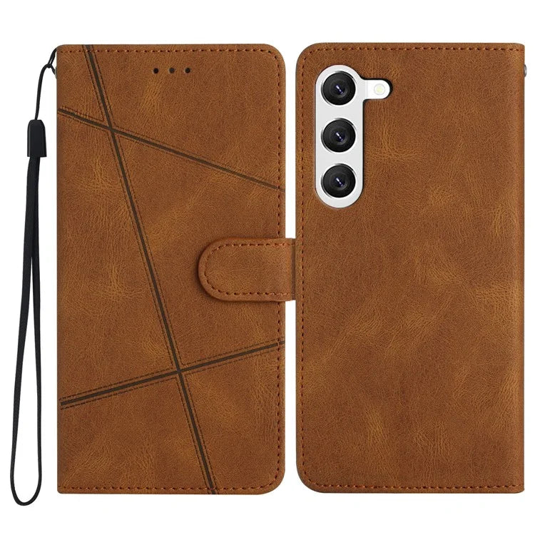 For Samsung Galaxy A55 5G Cell Phone Case Crazy Horse Texture Card Holder Cover
