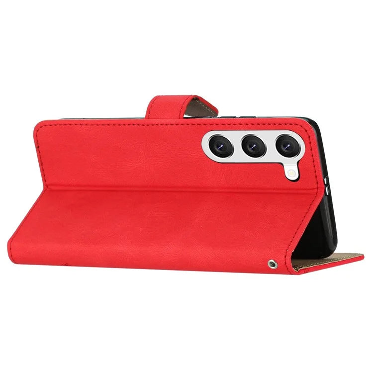 For Samsung Galaxy A55 5G Cell Phone Case Crazy Horse Texture Card Holder Cover