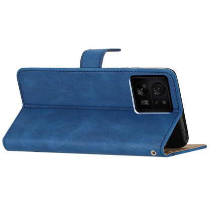 For Xiaomi 13T / 13T Pro / Redmi K60 Ultra Magnetic Case Imprinted Lines Wallet Phone Cover