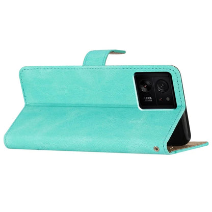 For Xiaomi 13T / 13T Pro / Redmi K60 Ultra Magnetic Case Imprinted Lines Wallet Phone Cover