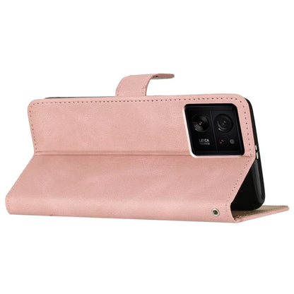 For Xiaomi 13T / 13T Pro / Redmi K60 Ultra Magnetic Case Imprinted Lines Wallet Phone Cover
