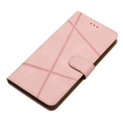 For Xiaomi 13T / 13T Pro / Redmi K60 Ultra Magnetic Case Imprinted Lines Wallet Phone Cover
