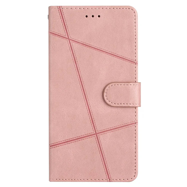 For Xiaomi 13T / 13T Pro / Redmi K60 Ultra Magnetic Case Imprinted Lines Wallet Phone Cover