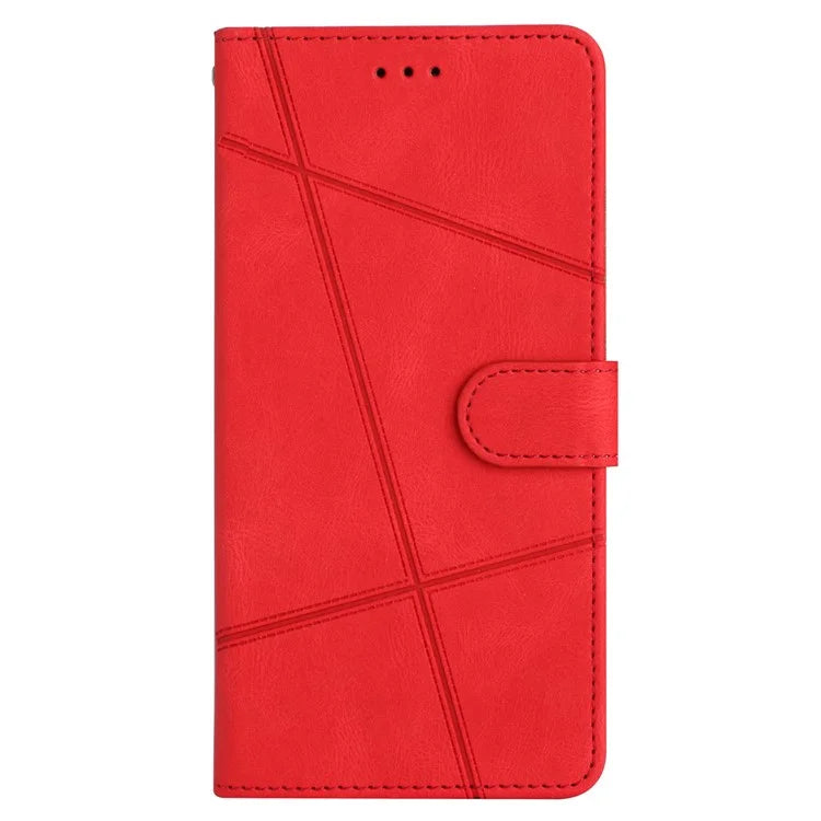 For Xiaomi 13T / 13T Pro / Redmi K60 Ultra Magnetic Case Imprinted Lines Wallet Phone Cover