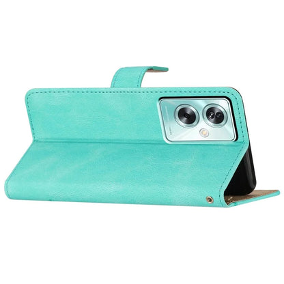 For Oppo A79 5G / A2 5G Case Imprint Crazy Horse Texture Stand Protective Cover