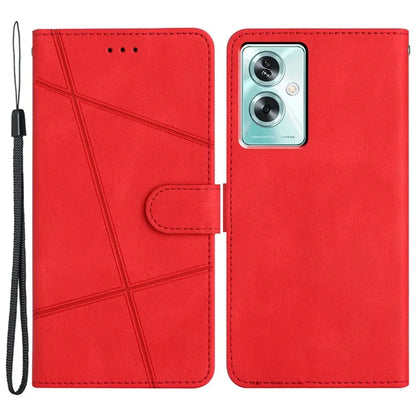 For Oppo A79 5G / A2 5G Case Imprint Crazy Horse Texture Stand Protective Cover