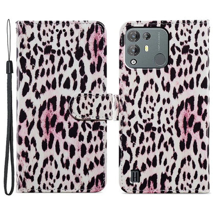 For Blackview A55 Pro Leather Case Artistic Painted Stand Phone Cover