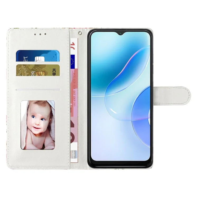 For Blackview A55 Pro Leather Case Artistic Painted Stand Phone Cover
