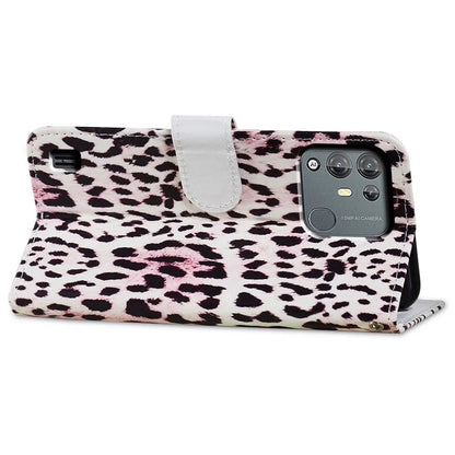 For Blackview A55 Pro Leather Case Artistic Painted Stand Phone Cover