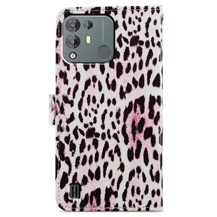 For Blackview A55 Pro Leather Case Artistic Painted Stand Phone Cover