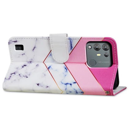 For Blackview A55 Pro Leather Case Artistic Painted Stand Phone Cover