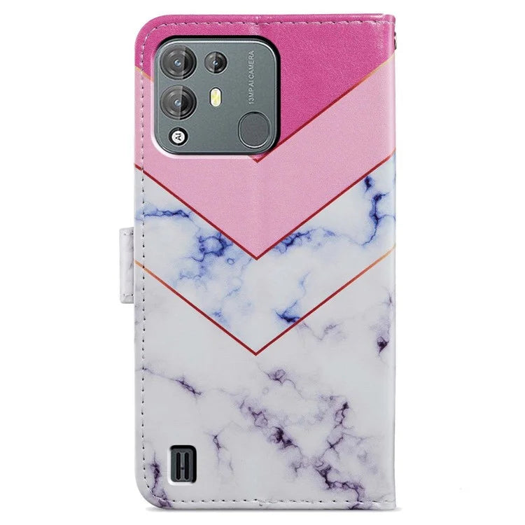 For Blackview A55 Pro Leather Case Artistic Painted Stand Phone Cover