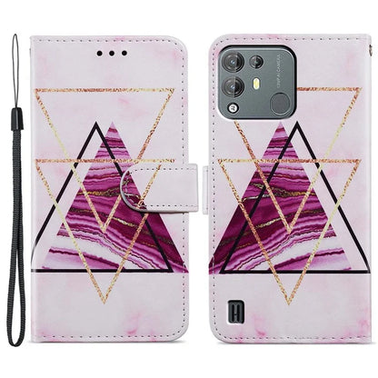 For Blackview A55 Pro Leather Case Artistic Painted Stand Phone Cover