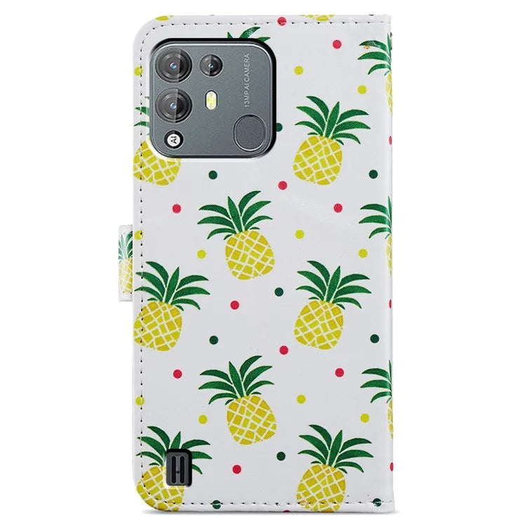 For Blackview A55 Pro Leather Case Artistic Painted Stand Phone Cover