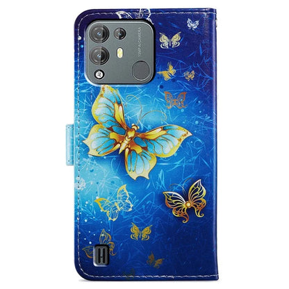 For Blackview A55 Pro Leather Case Artistic Painted Stand Phone Cover
