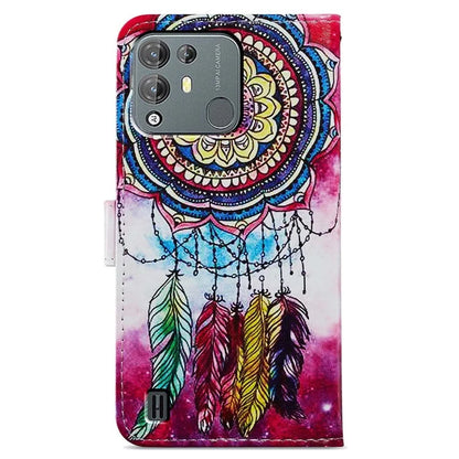 For Blackview A55 Pro Leather Case Artistic Painted Stand Phone Cover