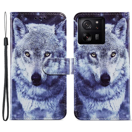 For Xiaomi 13T / 13T Pro / Redmi K60 Ultra Cover Artistic Stand Leather Wallet Case