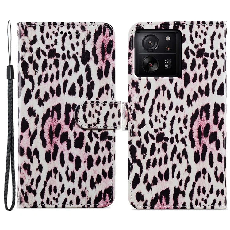 For Xiaomi 13T / 13T Pro / Redmi K60 Ultra Cover Artistic Stand Leather Wallet Case