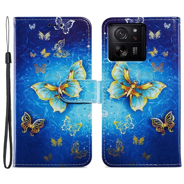 For Xiaomi 13T / 13T Pro / Redmi K60 Ultra Cover Artistic Stand Leather Wallet Case