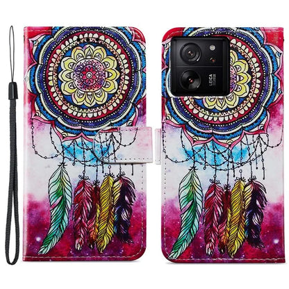 For Xiaomi 13T / 13T Pro / Redmi K60 Ultra Cover Artistic Stand Leather Wallet Case