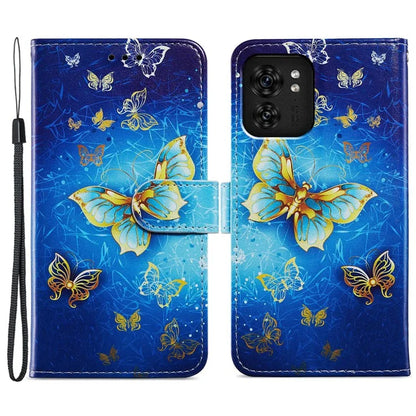 For Motorola Edge 40 5G Case Creative Painted Wallet Stand Phone Cover
