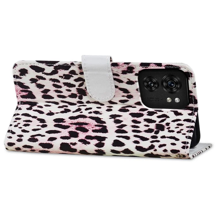 For Motorola Edge 40 5G Case Creative Painted Wallet Stand Phone Cover