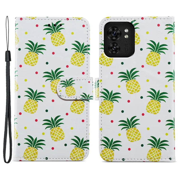 For Motorola Edge 40 5G Case Creative Painted Wallet Stand Phone Cover