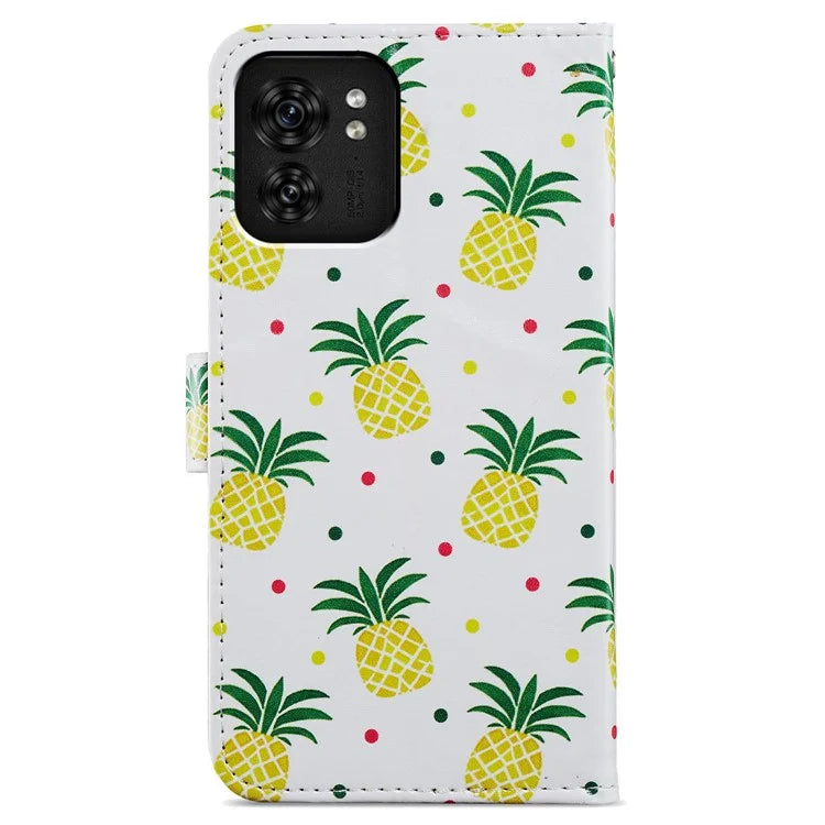 For Motorola Edge 40 5G Case Creative Painted Wallet Stand Phone Cover