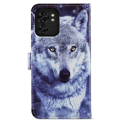 For Motorola Edge 40 5G Case Creative Painted Wallet Stand Phone Cover