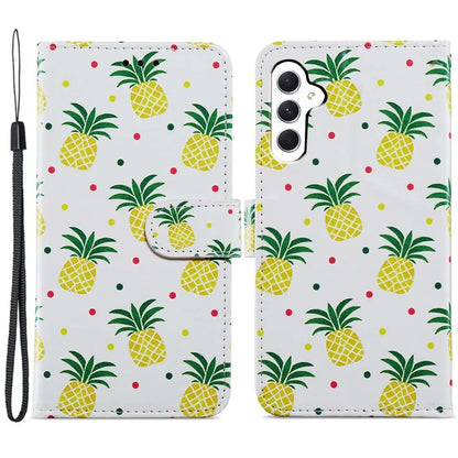 For Samsung Galaxy A55 5G Cell Phone Case PU Leather Pattern Print Wallet Cover