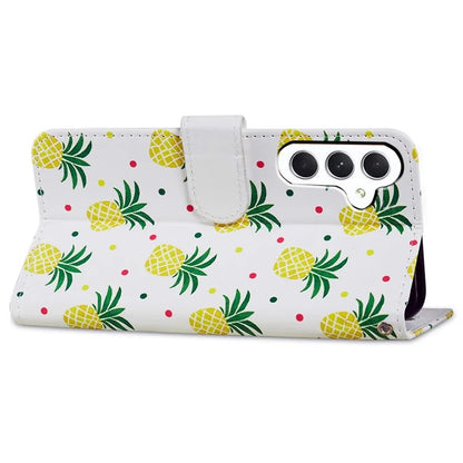 For Samsung Galaxy A55 5G Cell Phone Case PU Leather Pattern Print Wallet Cover